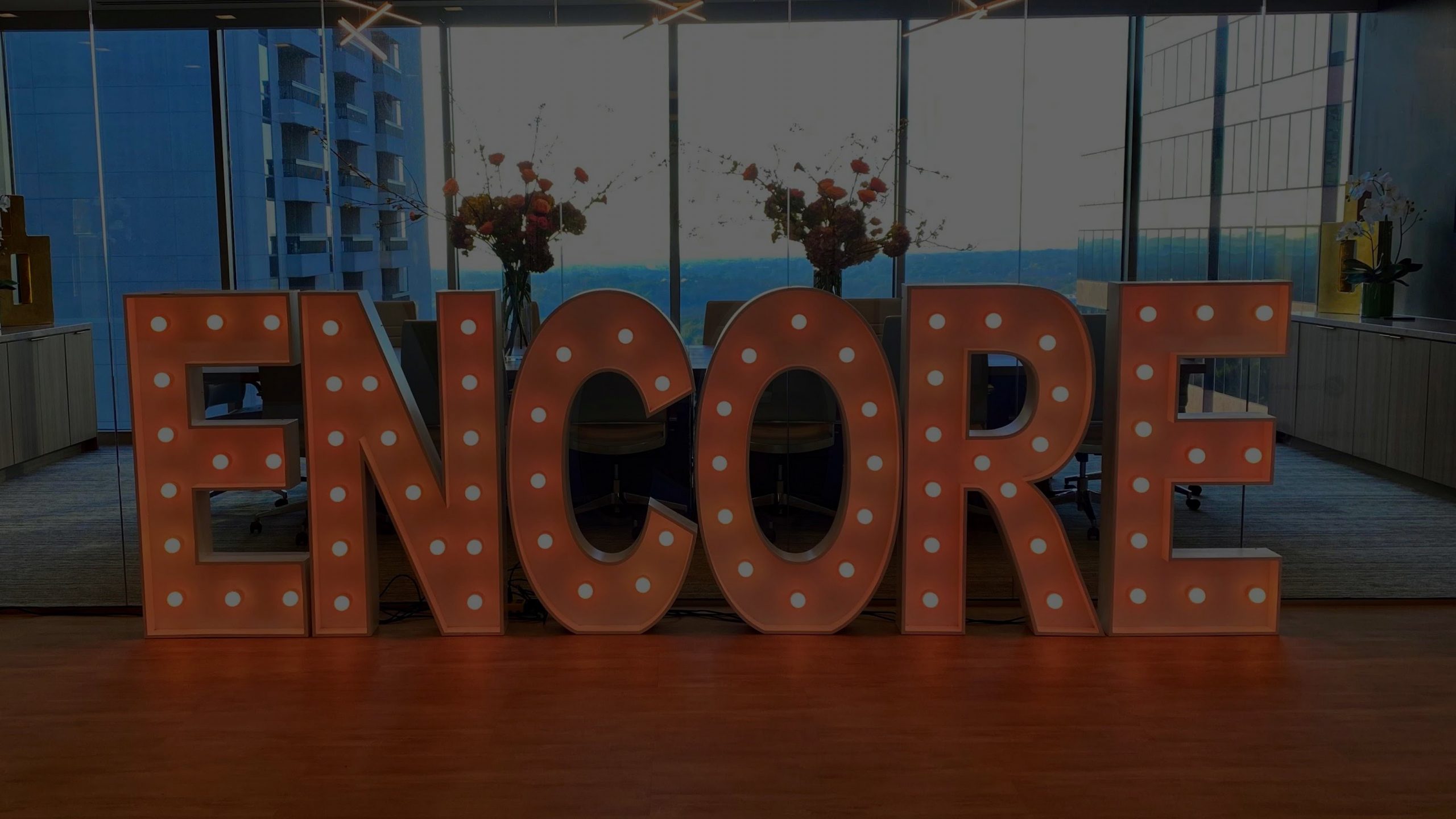 Encore Marquee Letters Shout It Dallas