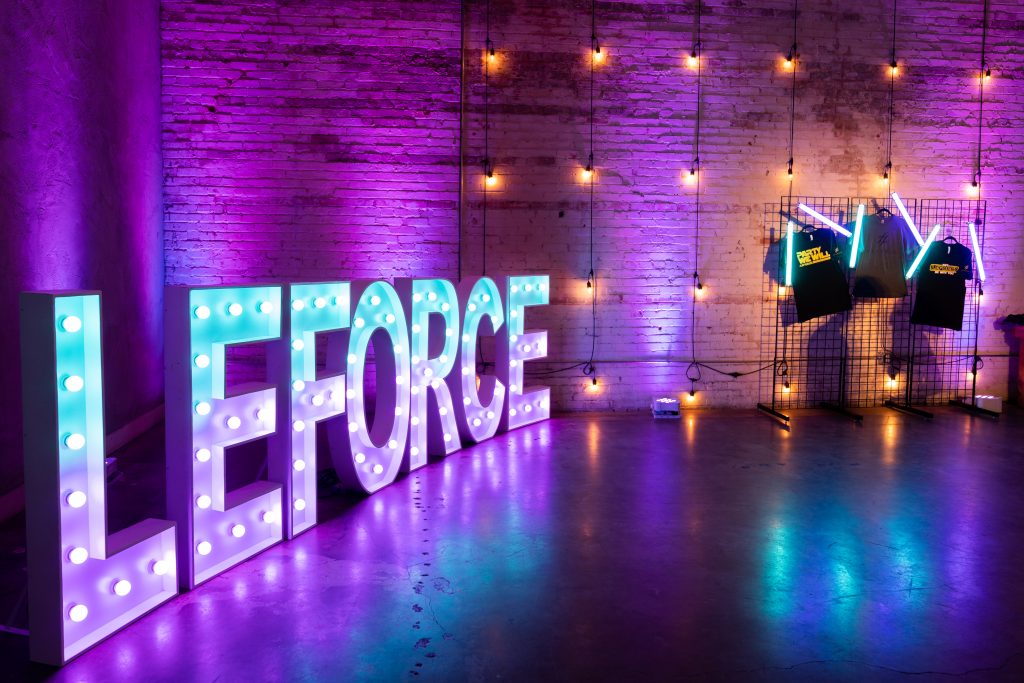 LEFORCE marquee letters
